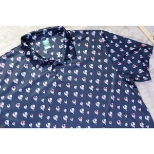 Pro Tour Coolplay Blue Golf Polo Shirt Men's‎ Size XXL 2XL Hot Air Balloon